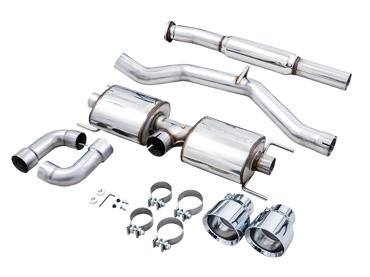 AWE Touring Edition Exhaust for Subaru BRZ / Toyota GR86 / Toyota 86 / Scion FR-S - Chrome Silver Tips