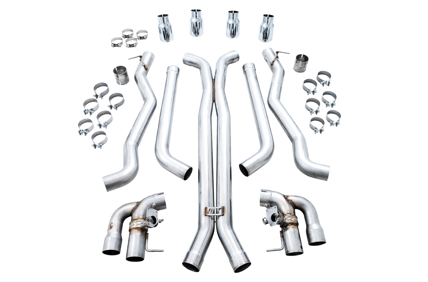 AWE SwitchPath™ Catback Exhaust for BMW F90 M5 - Chrome Silver Tips