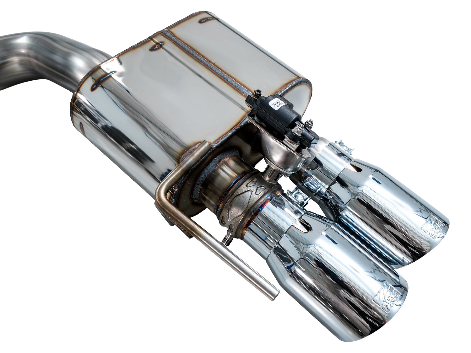 AWE SwitchPath™ Cat-back Exhaust for '18-'23 S550 Mustang GT - Quad Chrome Silver Tips