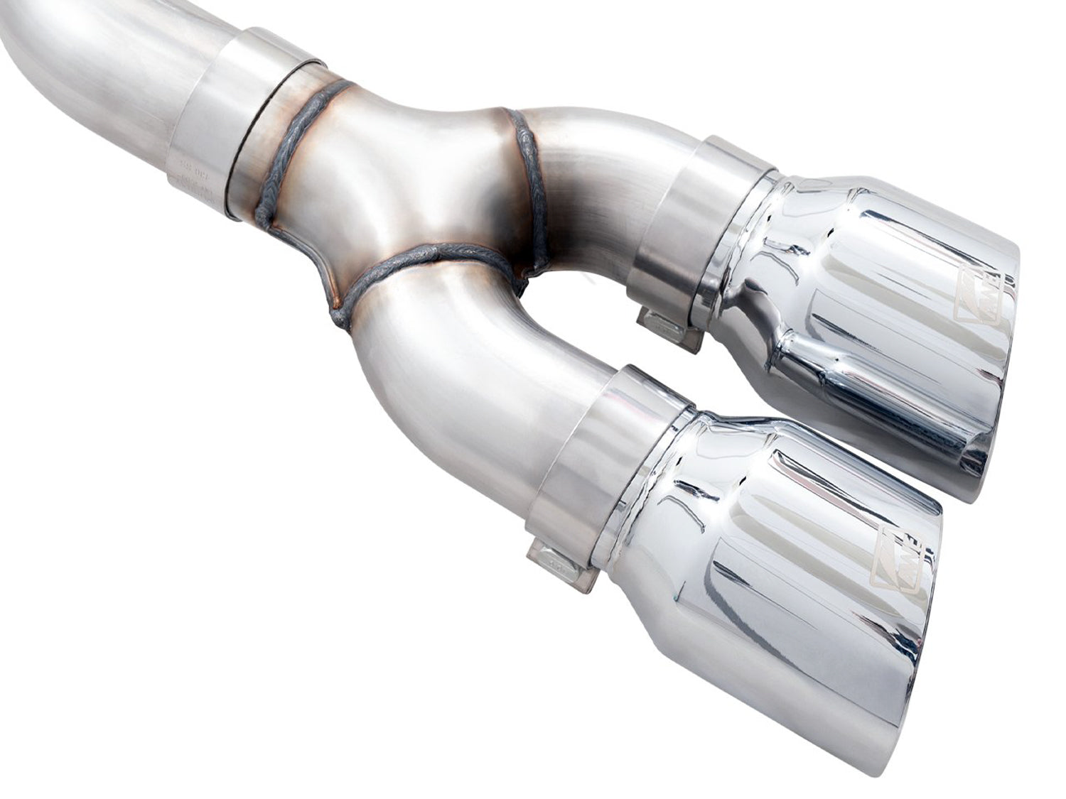 AWE 0FG Dual Side Exit Exhaust for '21+ Ford F-150 - 4.5" Chrome Silver Tips