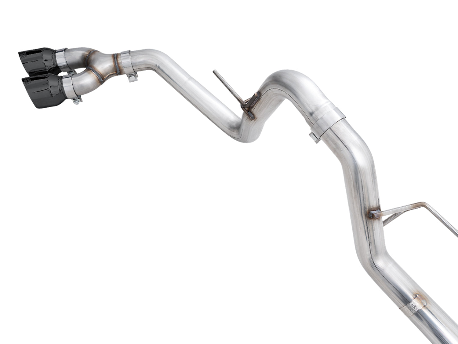 AWE 0FG Dual Side Exit Exhaust for '21+ Ford F-150 - 4.5" Diamond Black Tips