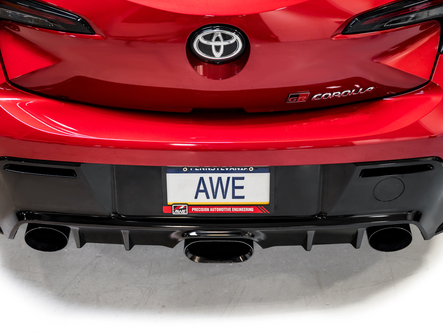 AWE Touring Edition Exhaust for GR Corolla - Diamond Black Tips