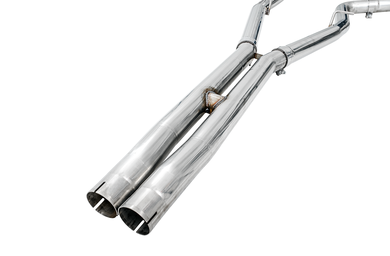 AWE Track Edition Exhaust for 15+ Charger 6.4 / 6.2 SC - Chrome Silver Tips
