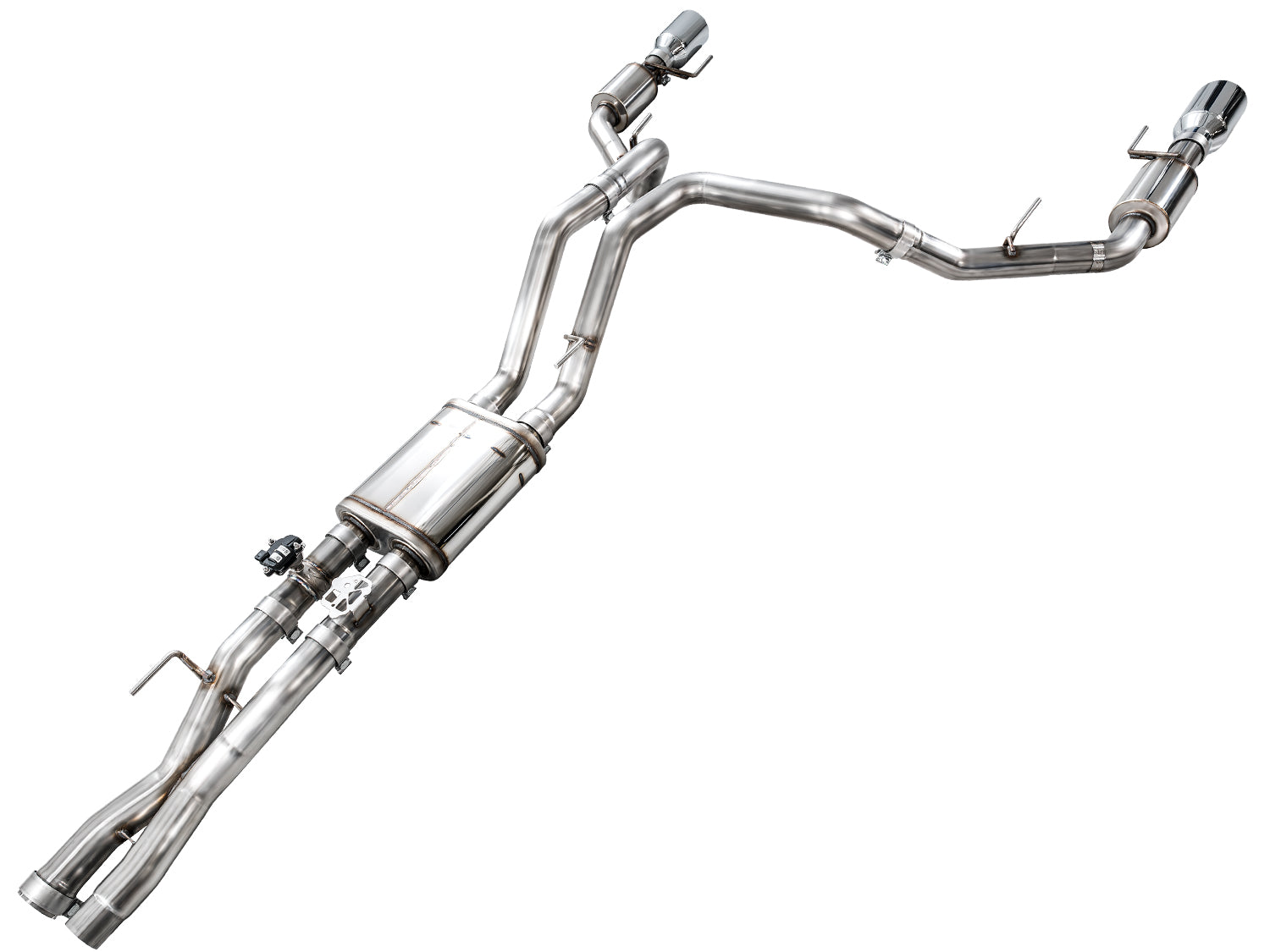 AWE SwitchPath™ Exhaust for Gen 3 Raptor R - Chrome Silver Tips