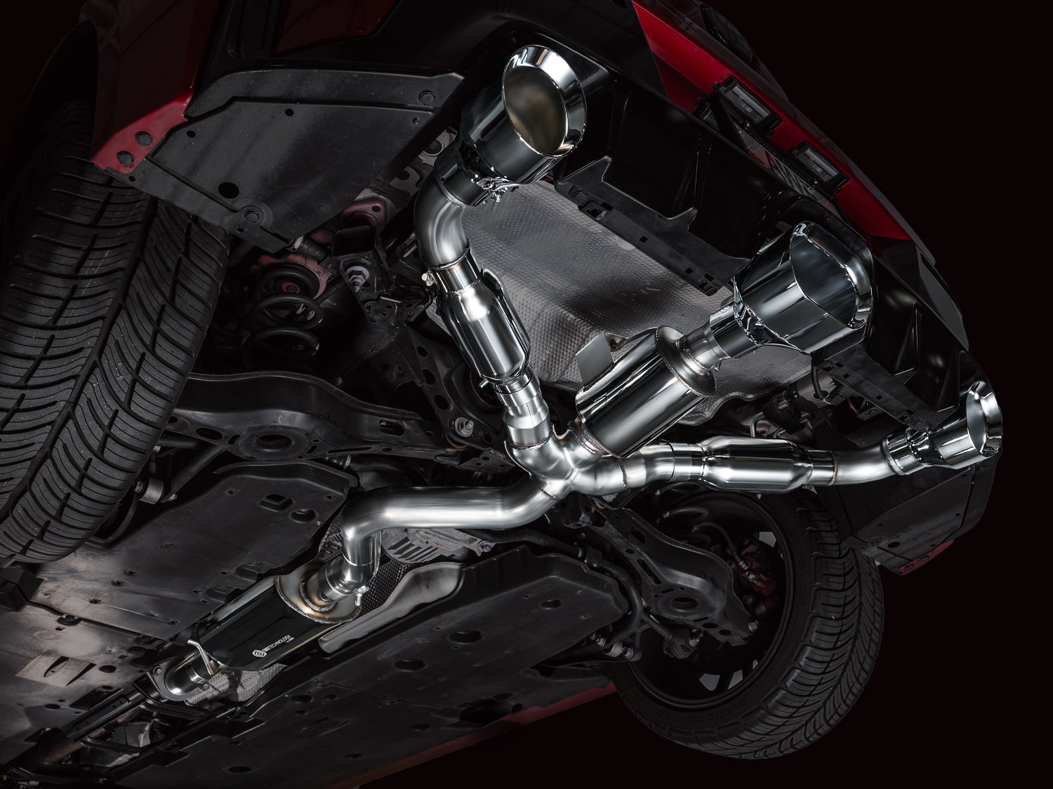 AWE Touring Edition Exhaust for GR Corolla - Chrome Silver Tips