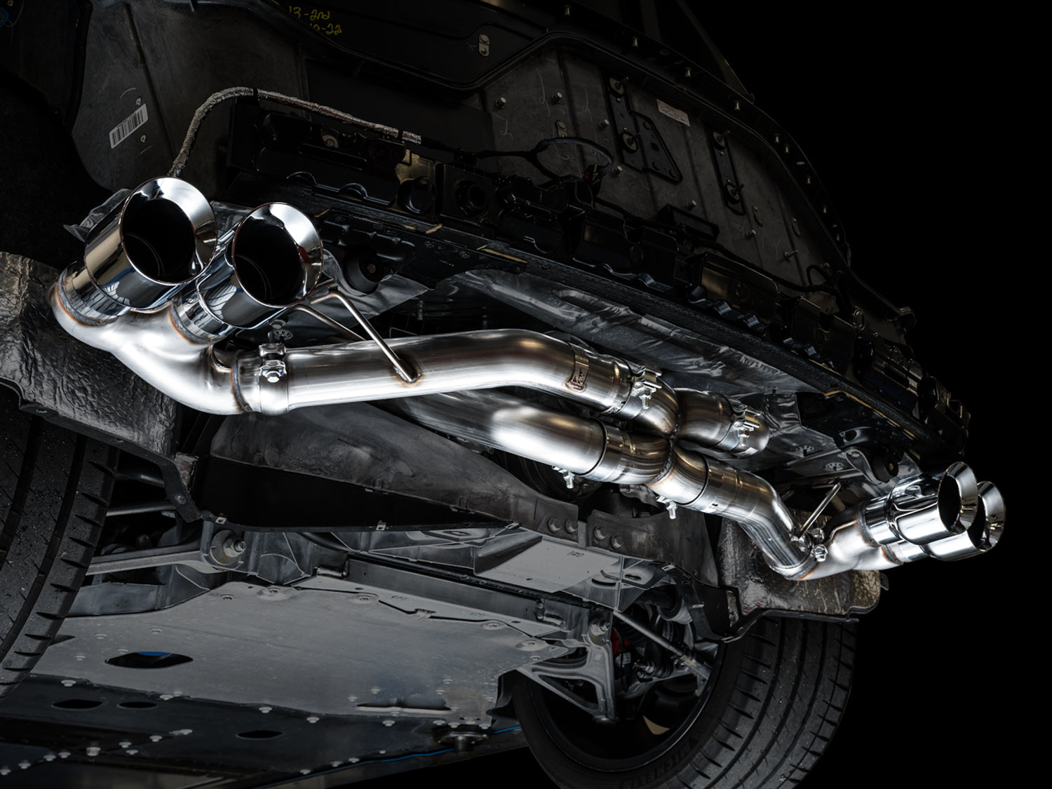 AWE Track Edition Exhaust for C8 Corvette -- Chrome Silver Tips