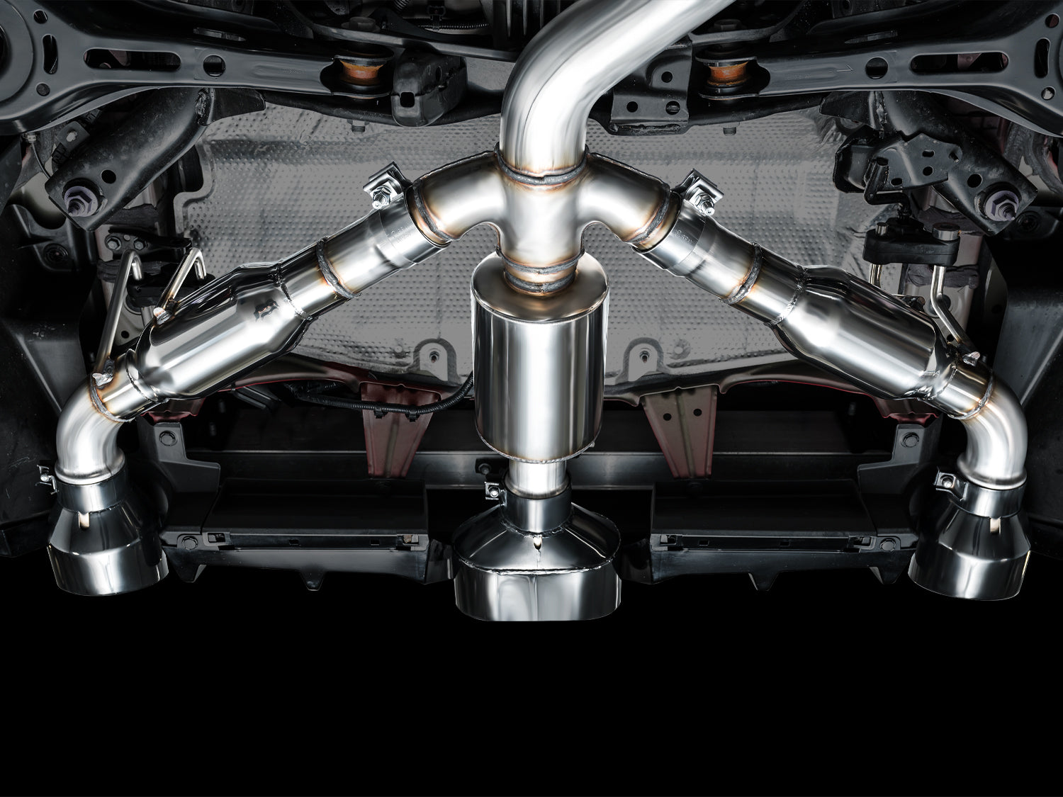 AWE Touring Edition Exhaust for GR Corolla - Diamond Black Tips