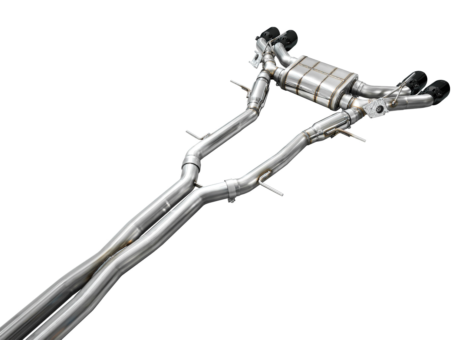AWE SwitchPath™ Exhaust for Cadillac CT4-V Blackwing - Diamond Black Tips
