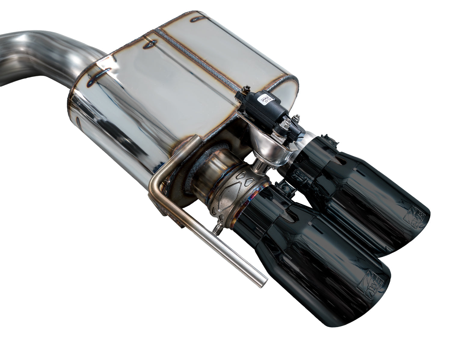 AWE SwitchPath™ Cat-back Exhaust for '18-'23 S550 Mustang GT - Quad Diamond Black Tips