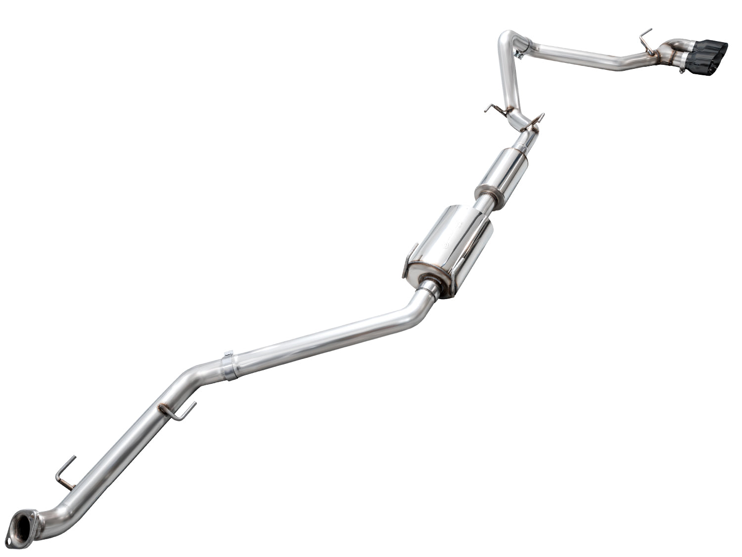 AWE 0FG Exhaust for 4th Gen Toyota Tacoma - Dual Diamond Black Tips