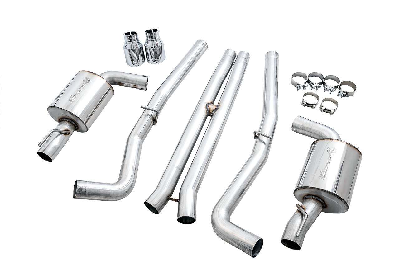 AWE Touring Edition Exhaust for 17+ Charger 5.7 - Chrome Silver Tips