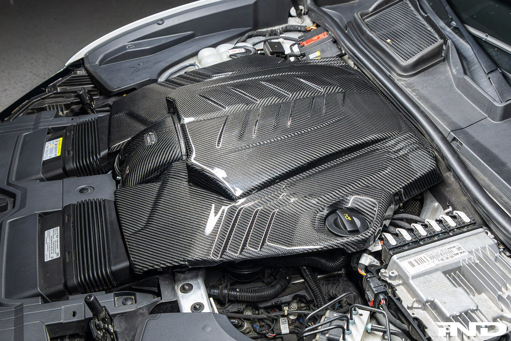 Eventuri 4.0TFSI Twin Turbo V8 Black Carbon Intake System - Plastic Inlet