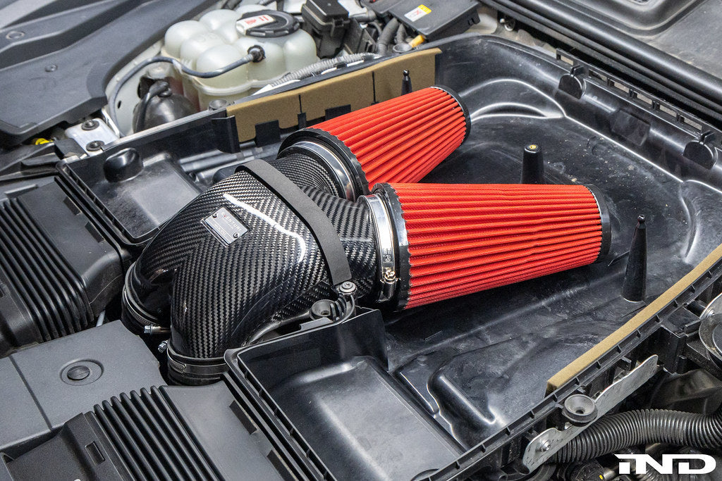 Eventuri 4.0TFSI Twin Turbo V8 Black Carbon Intake System - Plastic Inlet