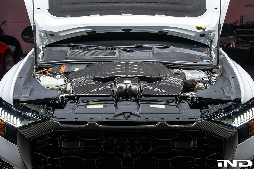 Eventuri 4.0TFSI Twin Turbo V8 Black Carbon Intake System - Plastic Inlet