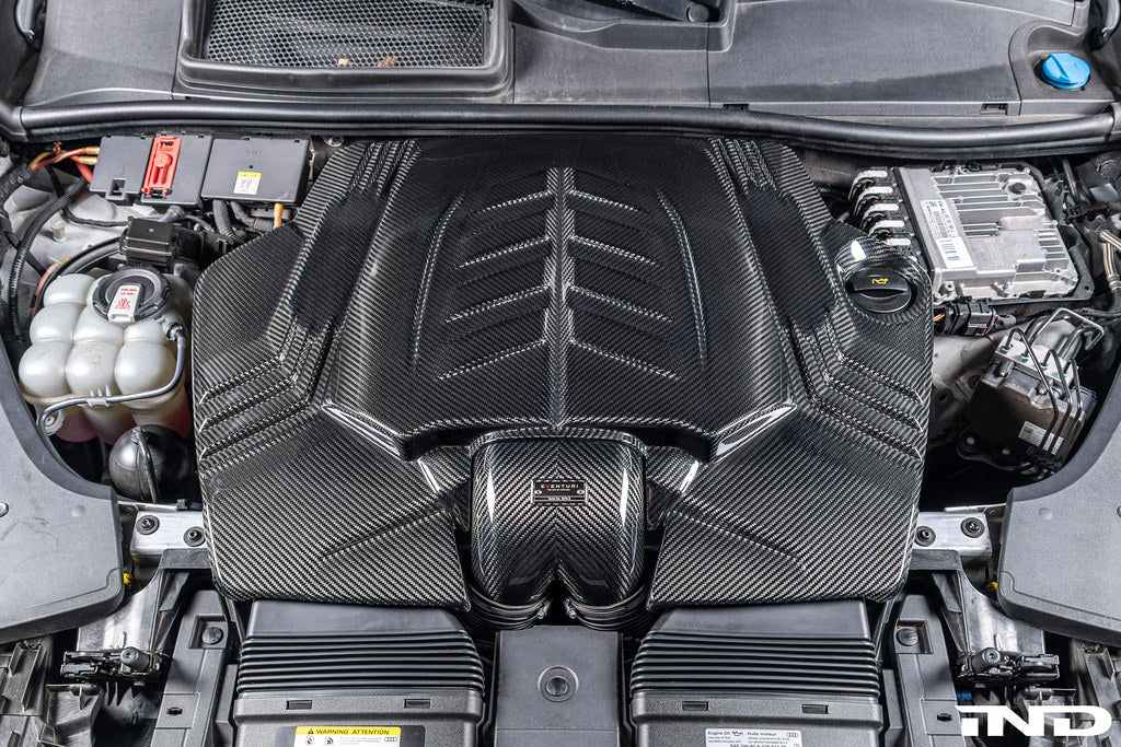 Eventuri 4.0TFSI Twin Turbo V8 Black Carbon Intake System - Plastic Inlet