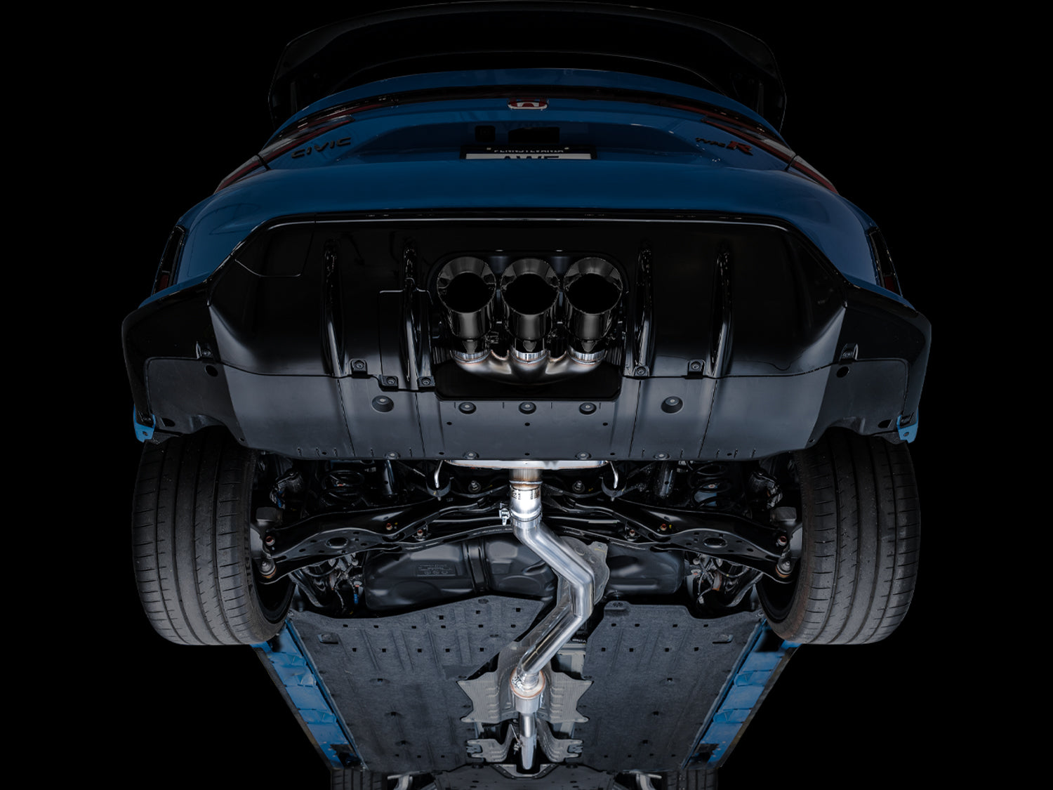 AWE Touring Edition Exhaust for FL5 Civic Type R - Triple Diamond Black Tips