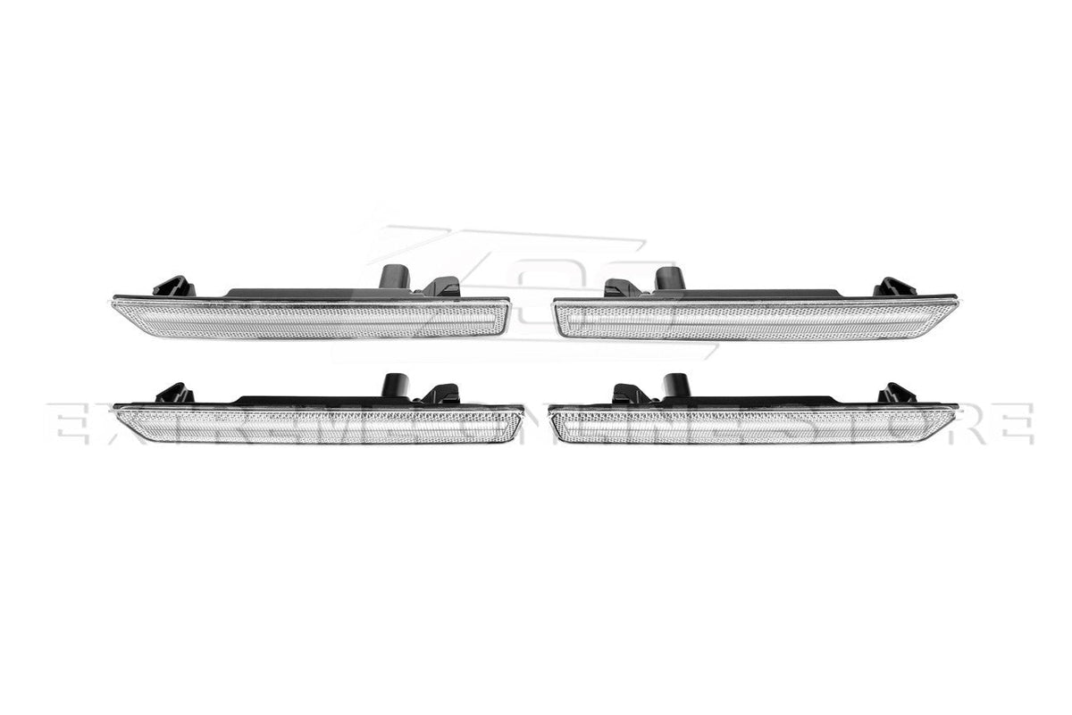 2015-2023 Dodge Challenger | Front Amber & Rear Red LED Reflector Light Set
