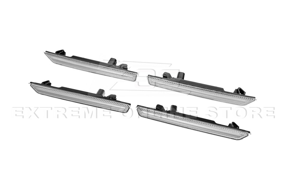 2015-2023 Dodge Challenger | Front Amber & Rear Red LED Reflector Light Set