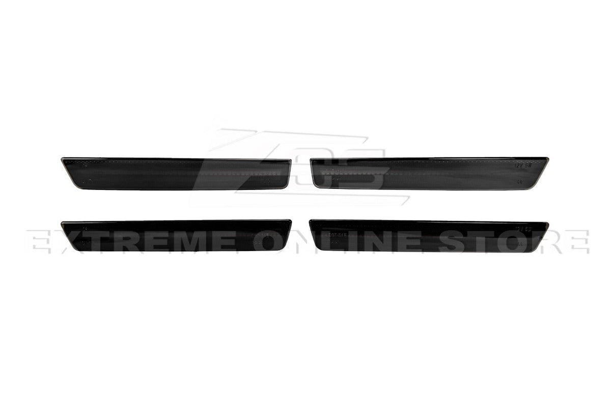 2015-2023 Dodge Challenger | Front Amber & Rear Red LED Reflector Light Set