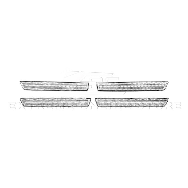 2015-2023 Dodge Challenger | Front Amber & Rear Red LED Reflector Light Set