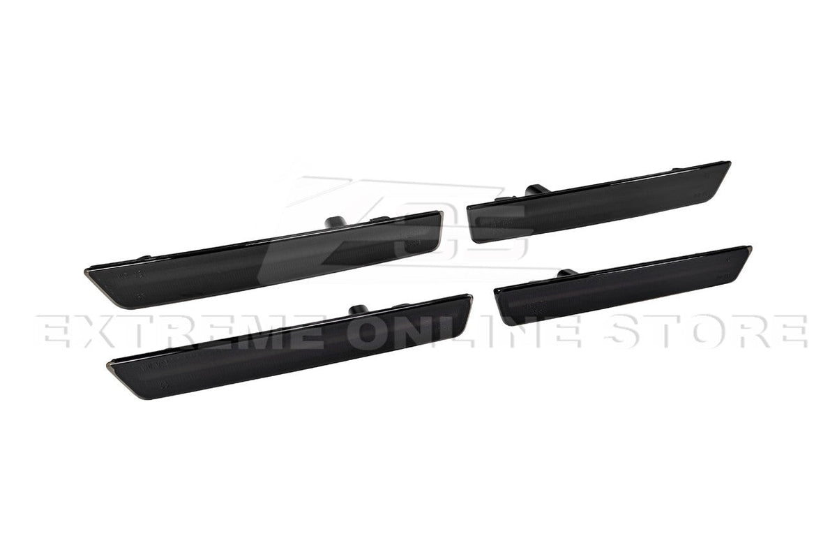 2015-2023 Dodge Challenger | Front Amber & Rear Red LED Reflector Light Set