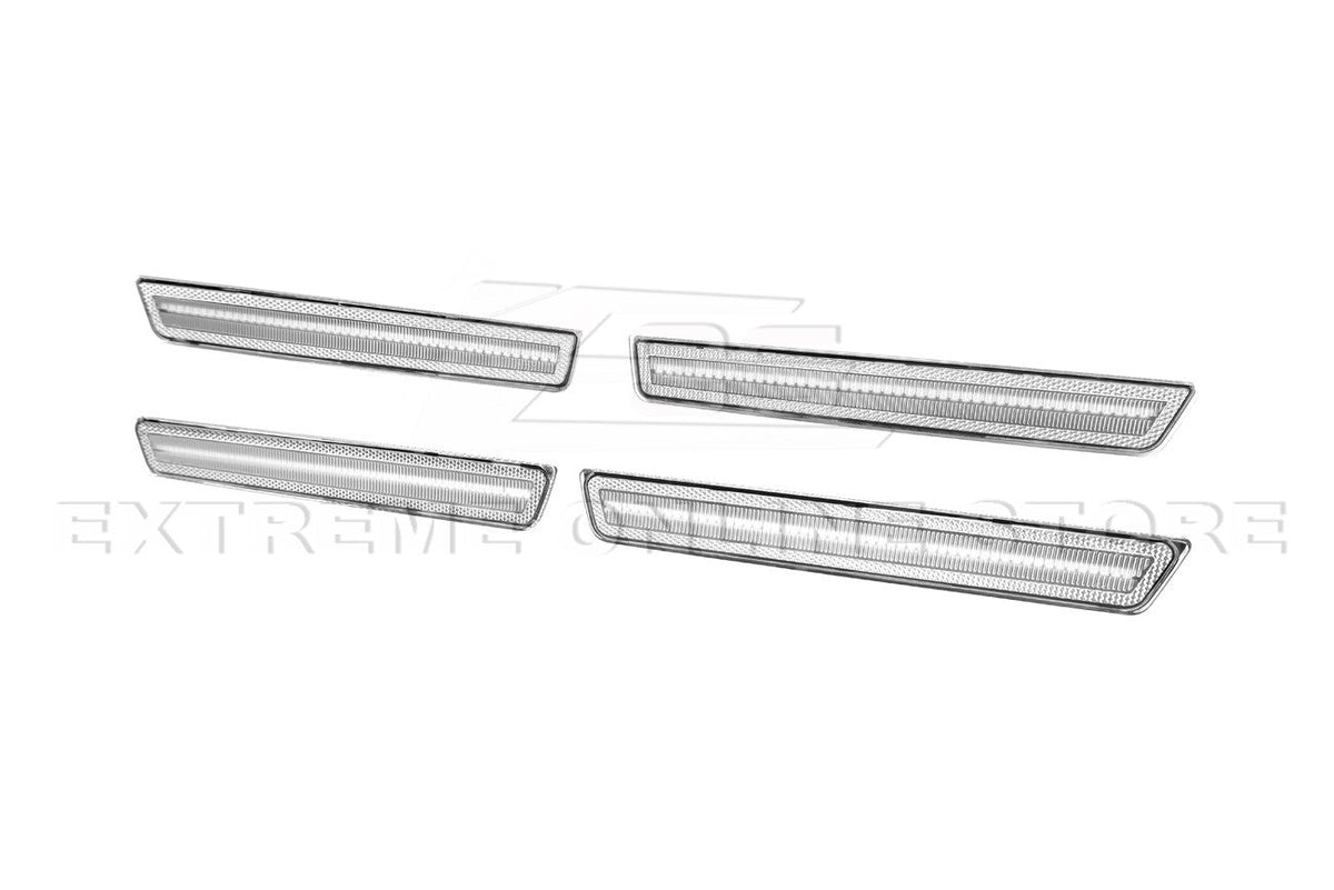 2015-2023 Dodge Challenger | Front Amber & Rear Red LED Reflector Light Set