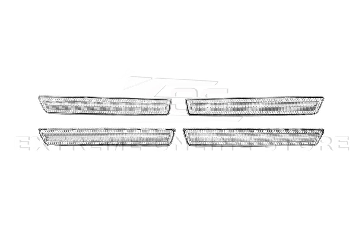 2015-2023 Dodge Challenger | Front Amber & Rear Red LED Reflector Light Set