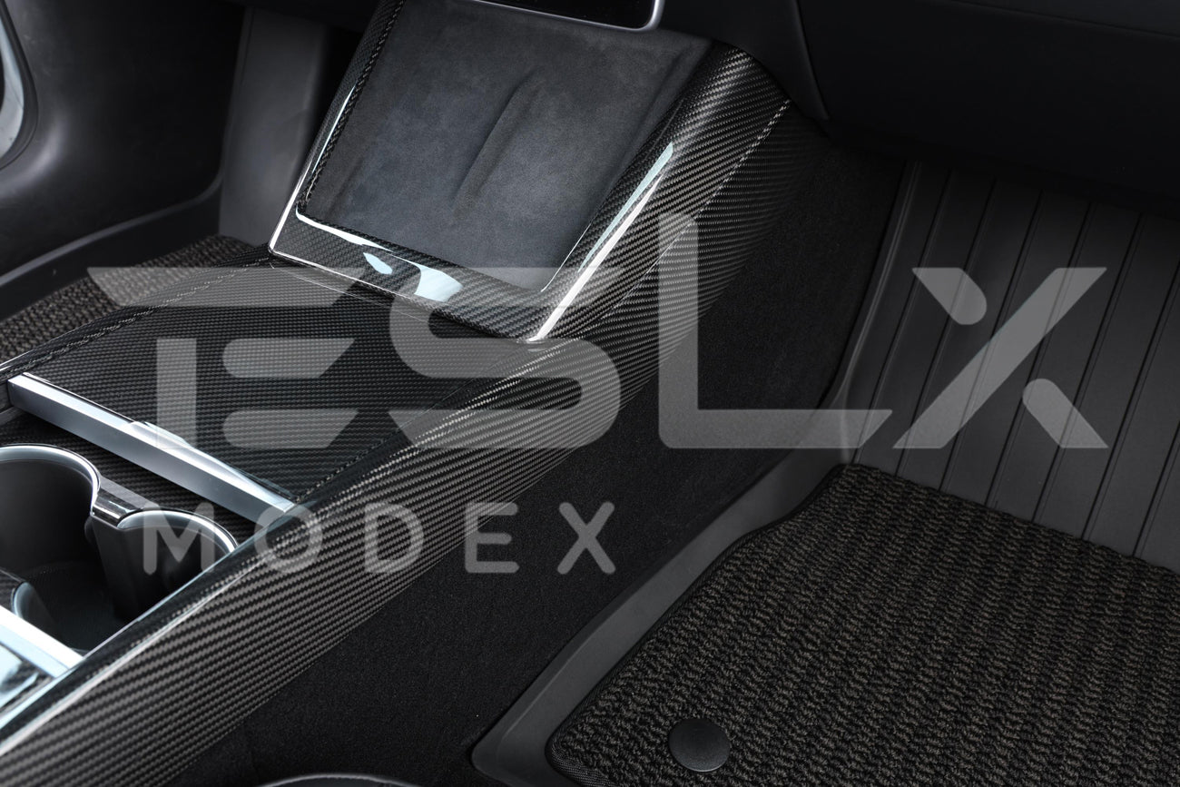 2020-23 Tesla Model 3 & 20-25Y Carbon Fiber Interior Center Console Shift Sides