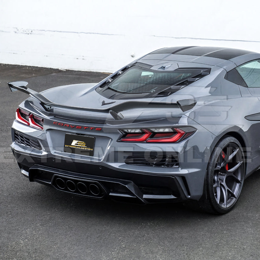 Corvette C8 Z06 W/ Z07 Package Factory Dry Carbon Fiber Rear High Wing Spoiler