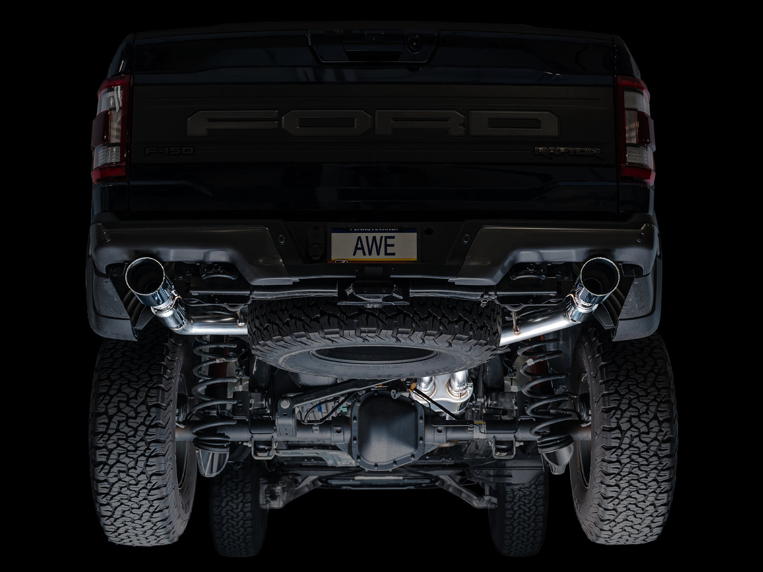 AWE SwitchPath™ Exhaust for Gen 3 Raptor - Chrome Silver Tips