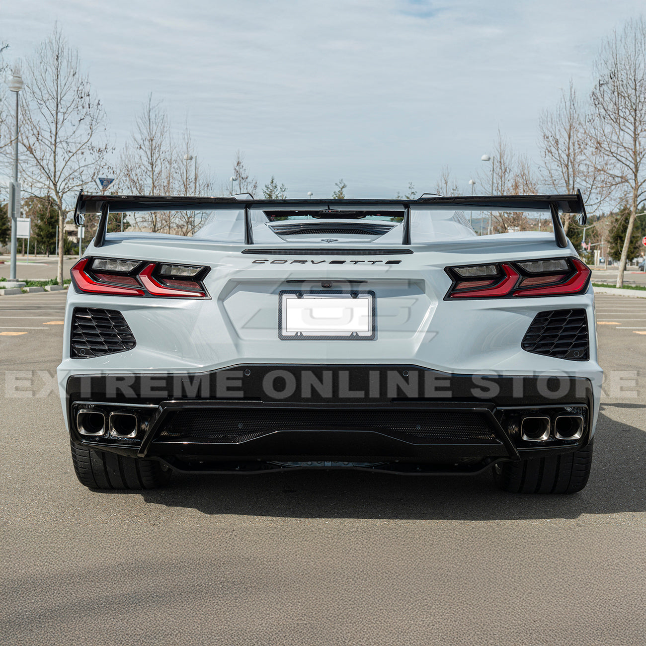 5VM Package Corvette C8 Stingray DRY CARBON FIBER Rear Spoiler