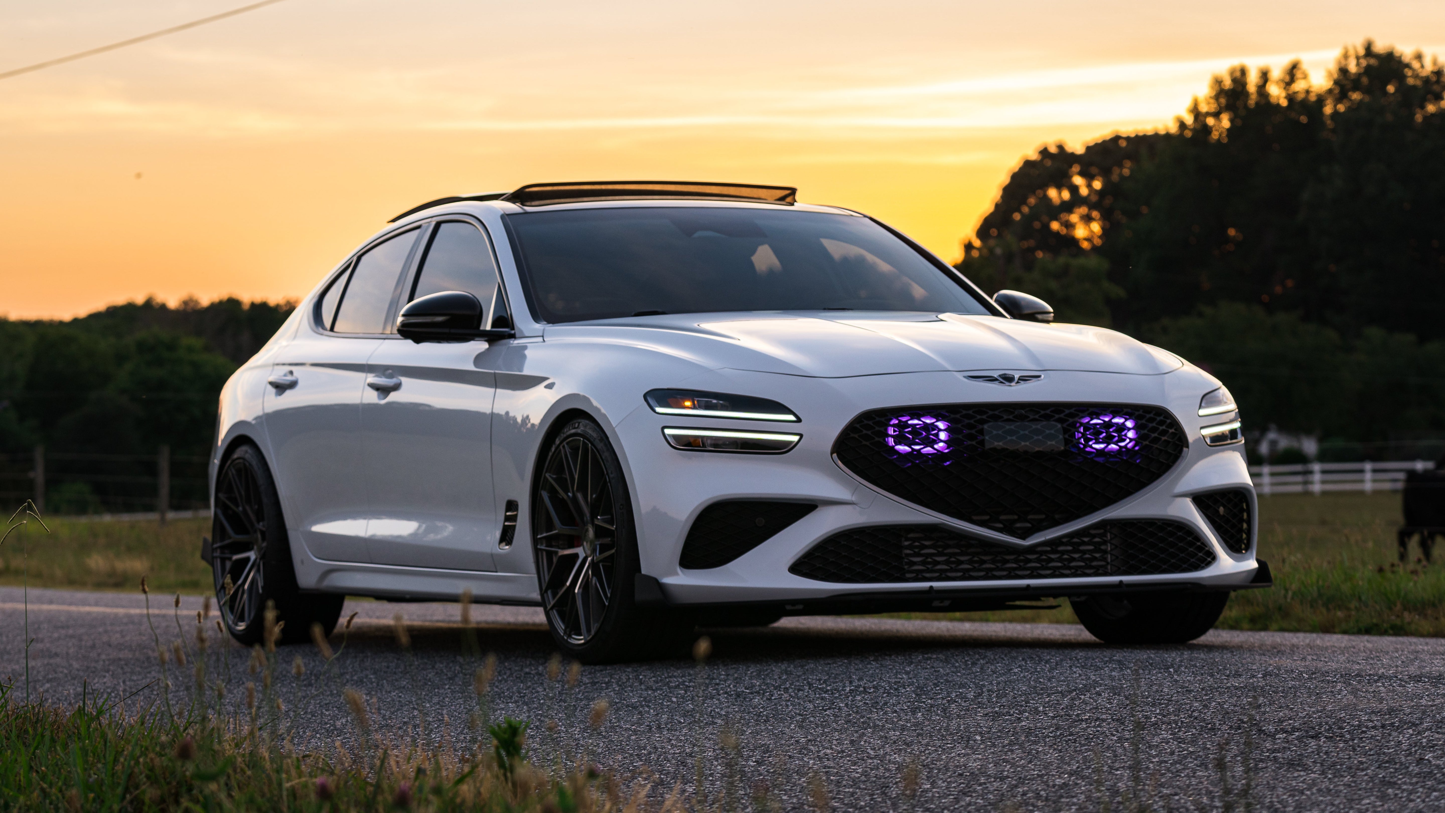 2022+ Genesis G70 3.3T Dual BIG MOUTH LIT KIT Ram Air Intake Snorkels-Ram Air Intake-Grocery Getter Performance