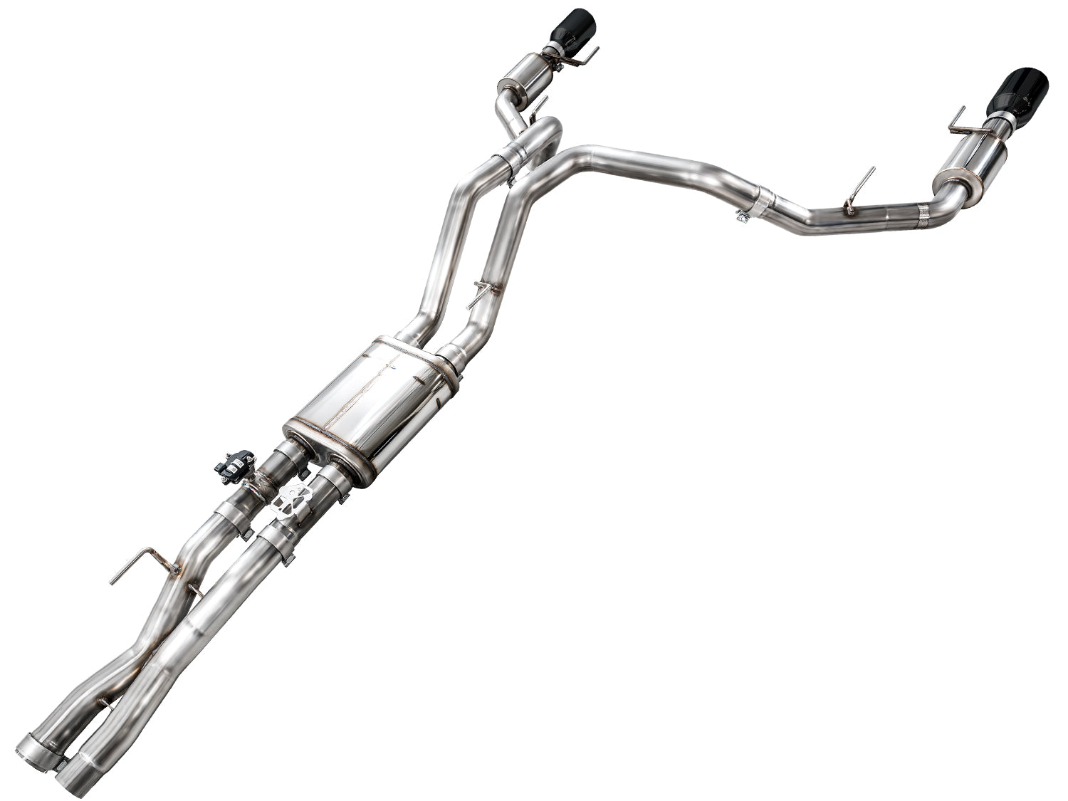 AWE SwitchPath™ Exhaust for Gen 3 Raptor R - Diamond Black Tips