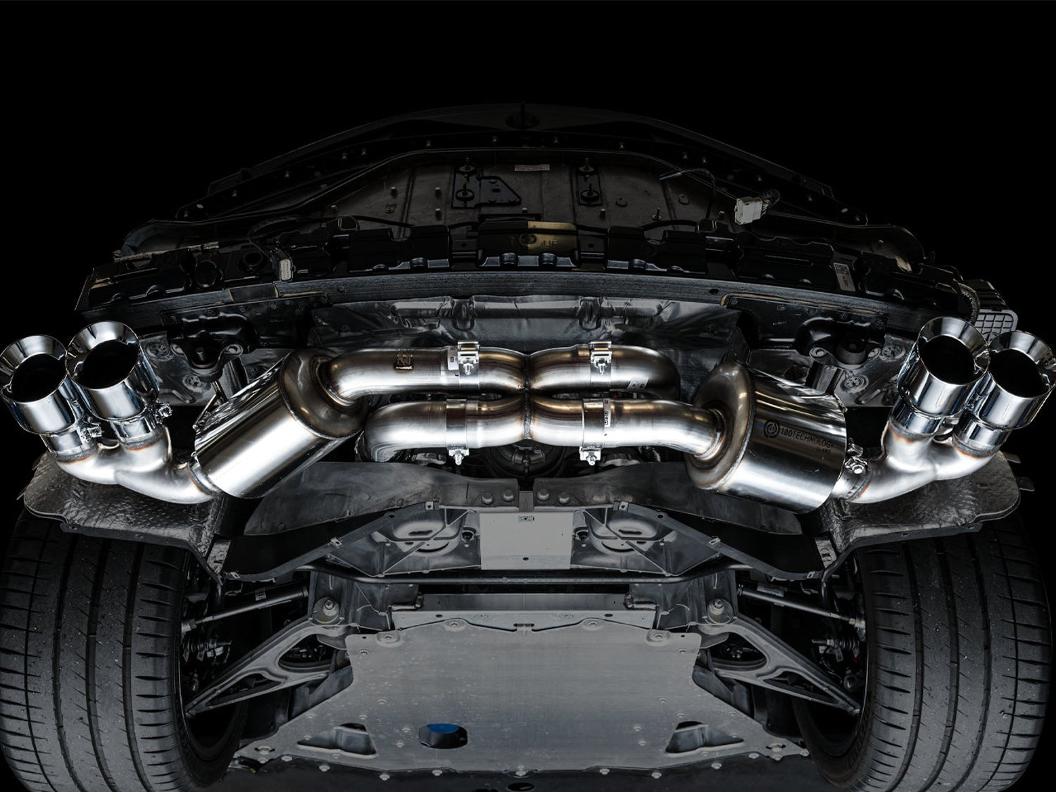 AWE Touring Edition Exhaust for C8 Corvette -- Chrome Silver Tips