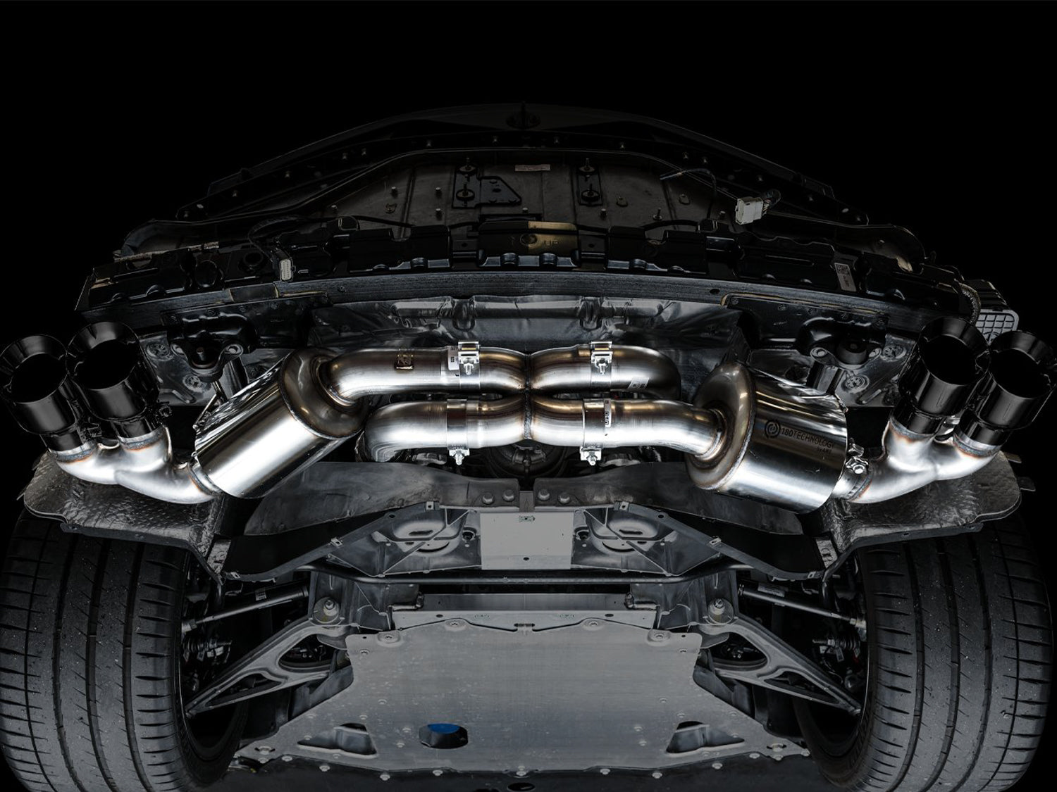AWE Touring Edition Exhaust for C8 Corvette -- Diamond Black Tips