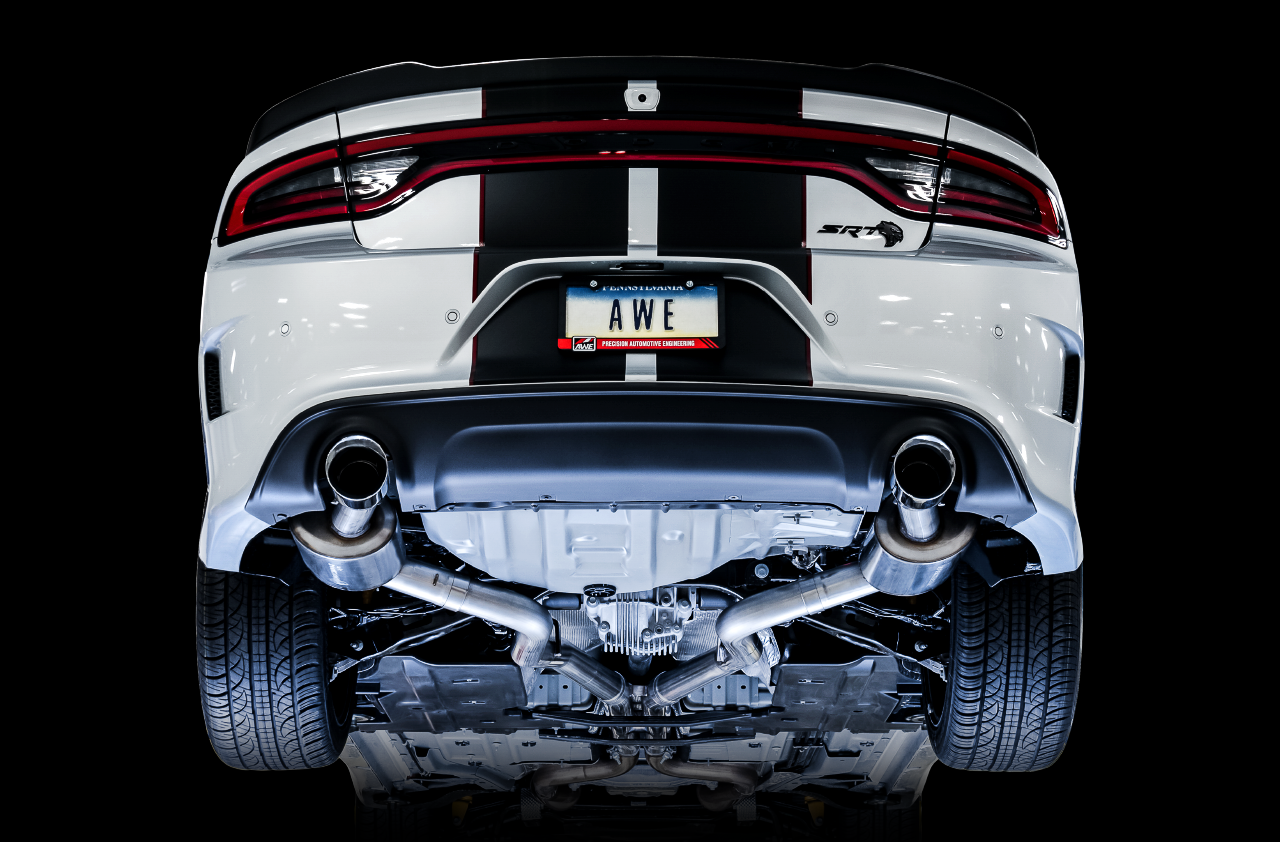 AWE Touring Edition Exhaust for 17+ Charger 5.7 - Chrome Silver Tips