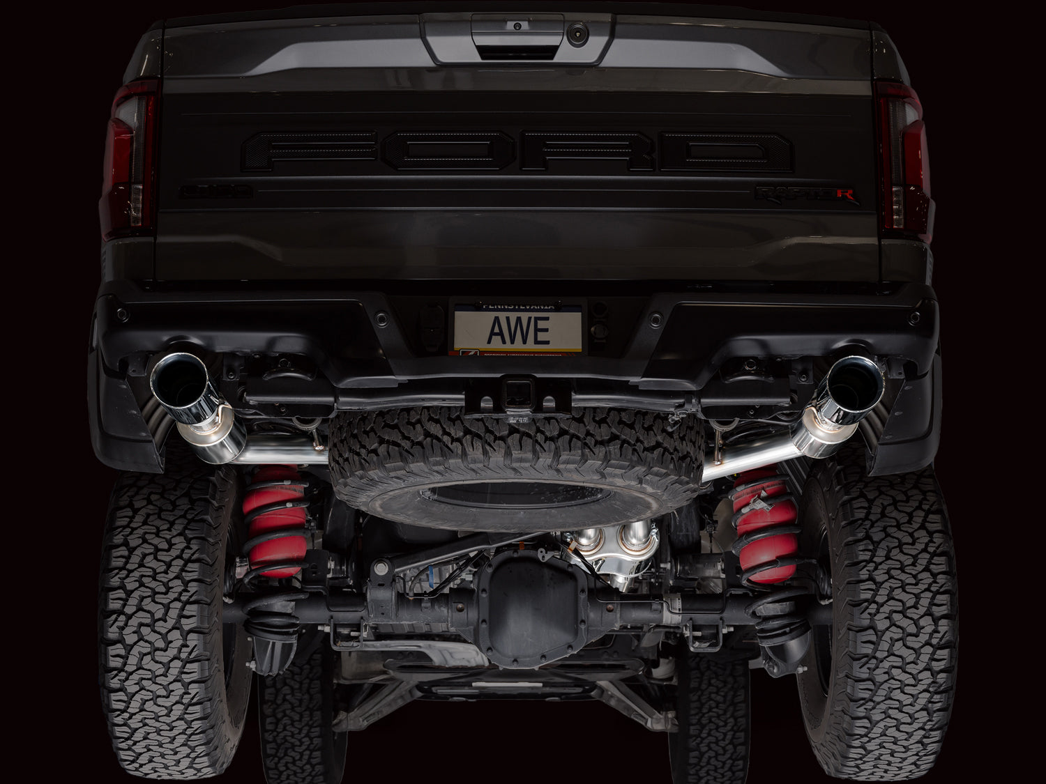 AWE SwitchPath™ Exhaust for Gen 3 Raptor R - Chrome Silver Tips