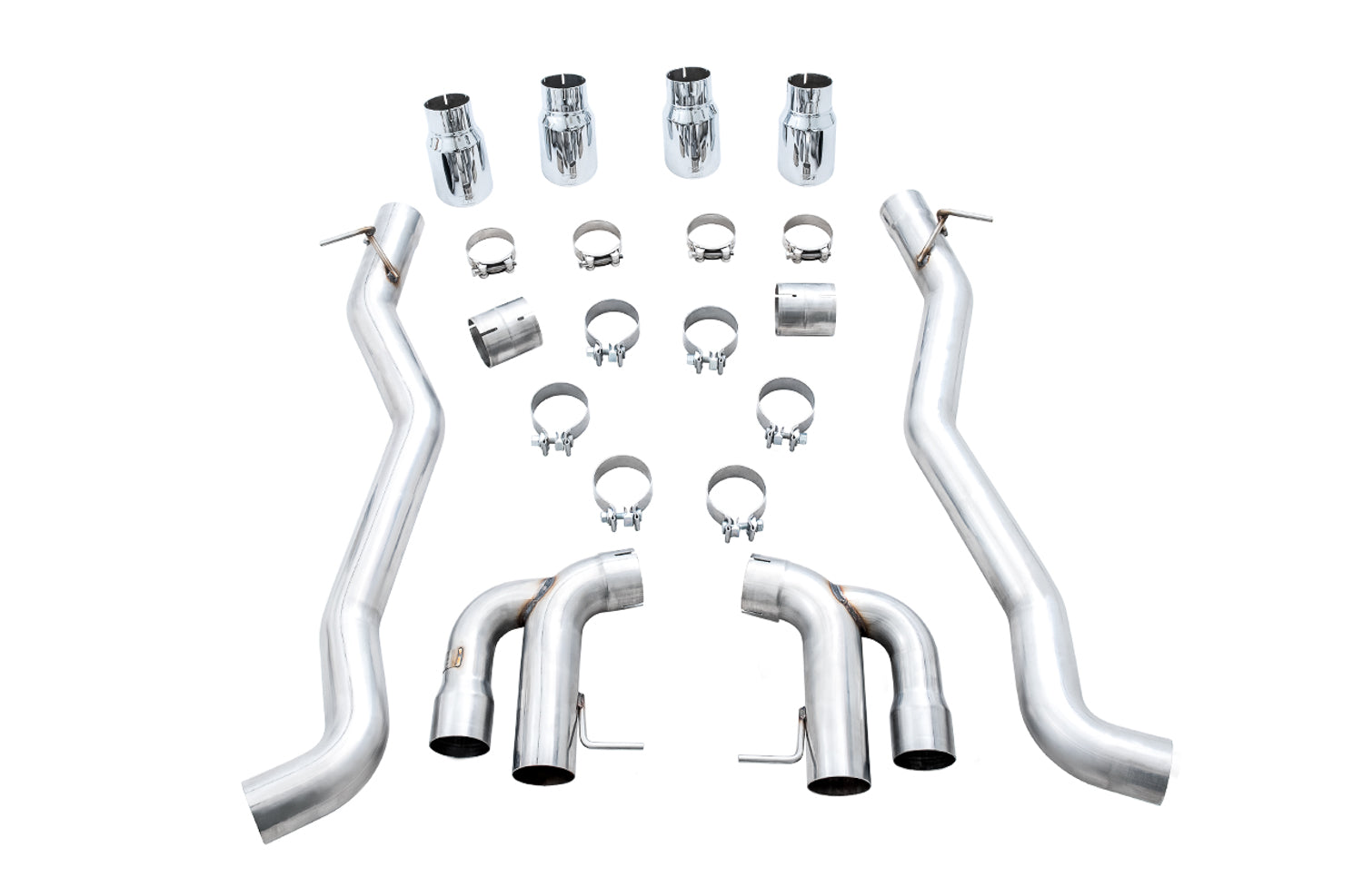 AWE Track Edition Axleback Exhaust for BMW F90 M5 - Chrome Silver Tips