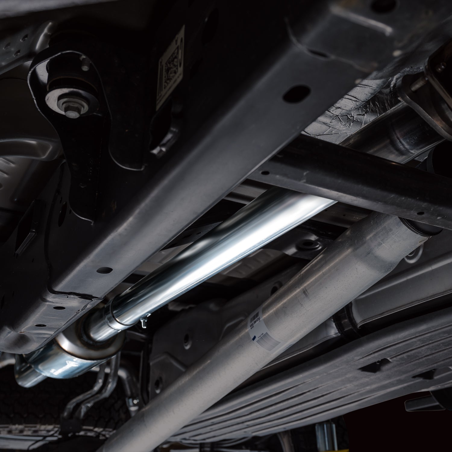 AWE 0FG Non-Resonated Catback for '21+ Ford F-150 Tremor (With Bumper Cutouts) - Diamond Black Tips