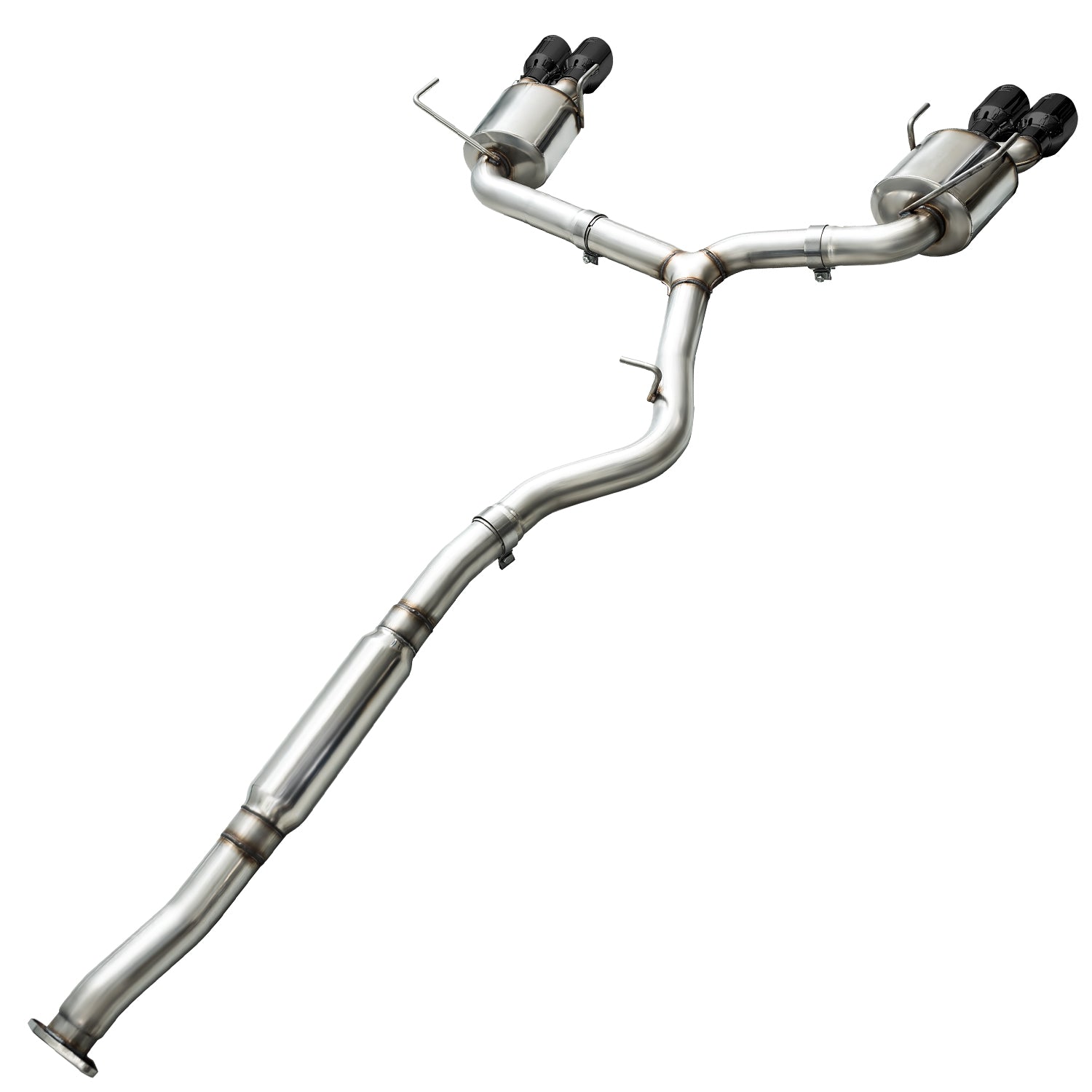 AWE Touring Edition Exhaust for 2015+ VA WRX Sedan - Diamond Black Quad Tips (102mm)