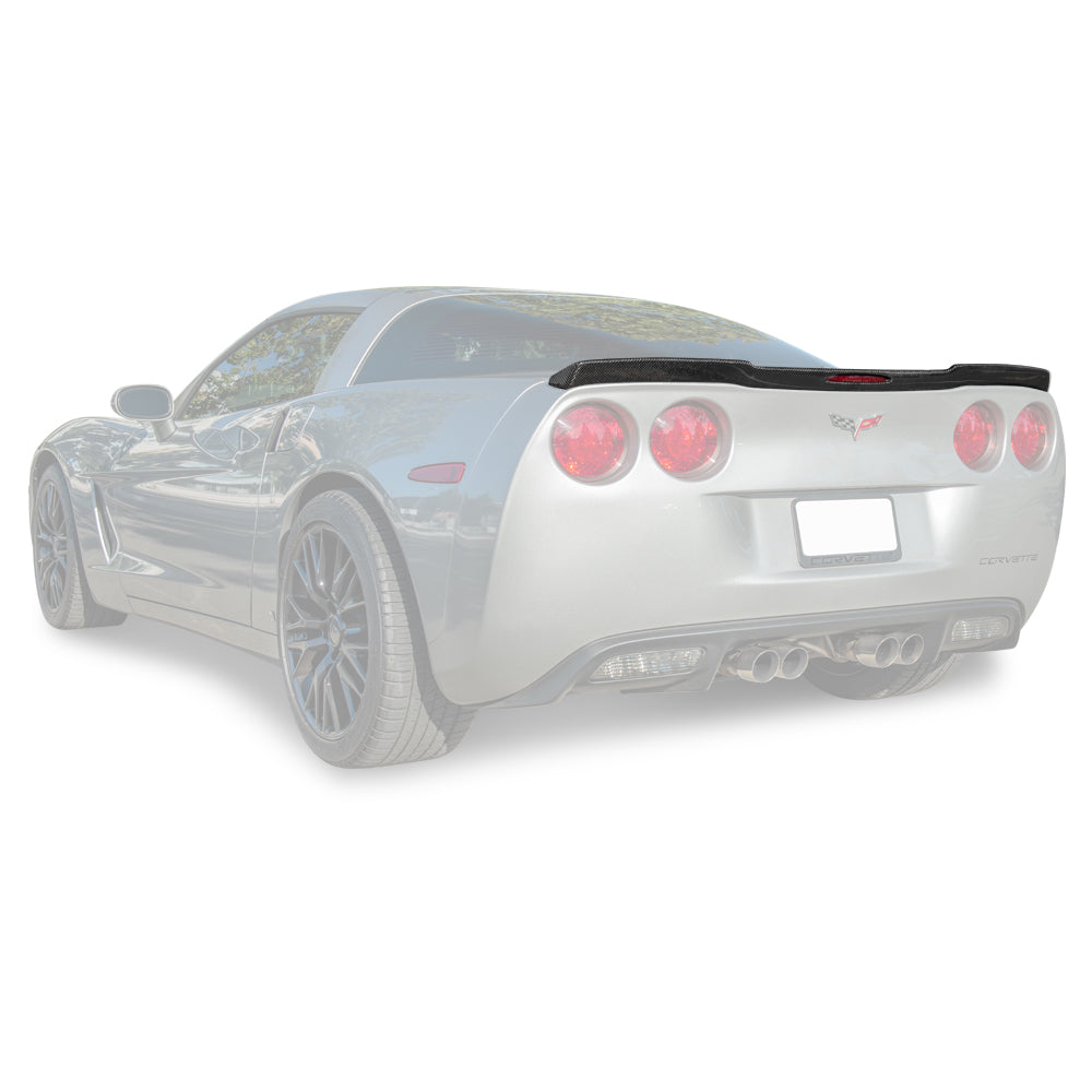 Corvette C6 ZR1 DRY CARBON FIBER Conversion Rear Trunk Spoiler