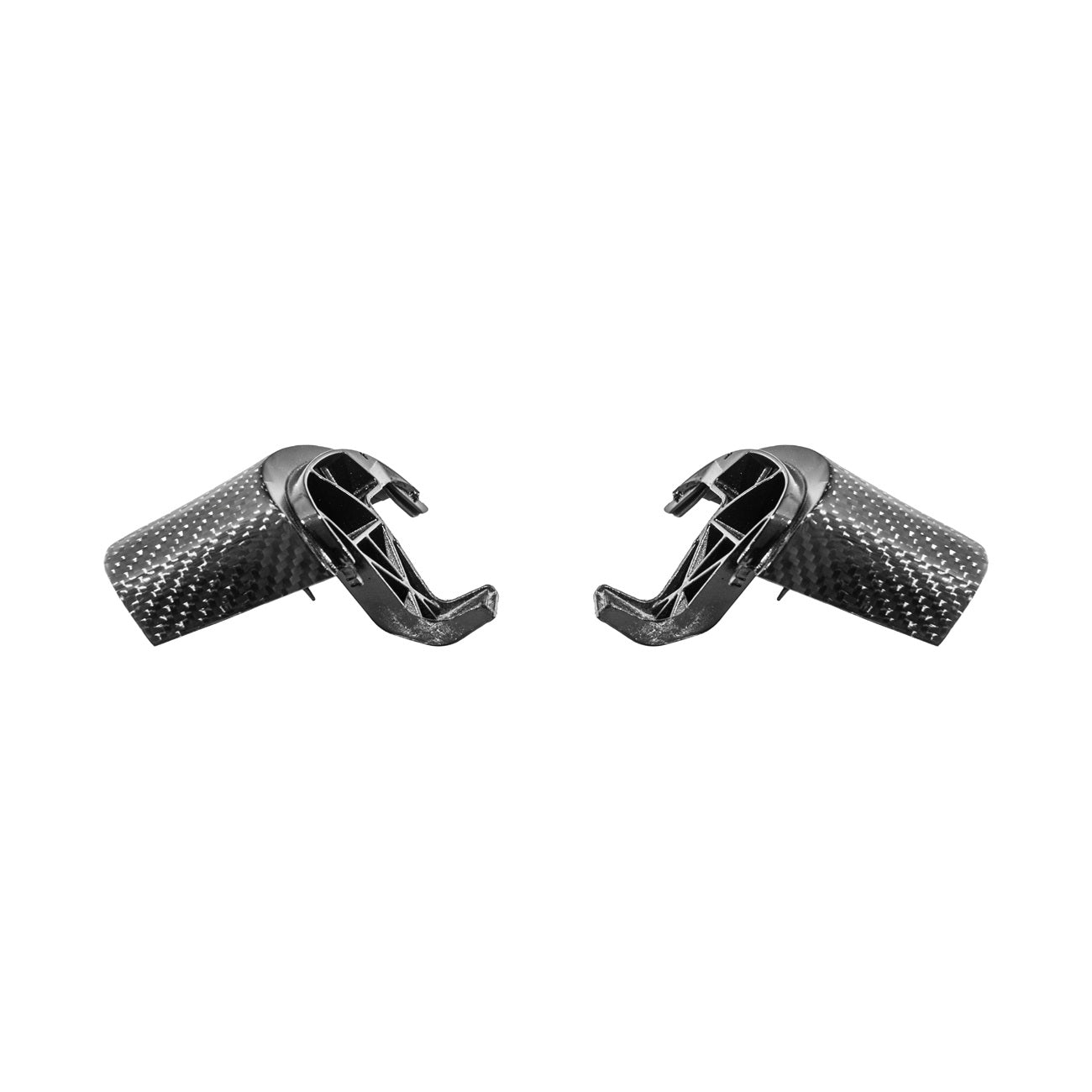 Corvette C6 Dry Carbon Fiber Steering Wheel Button Control Bezel Covers