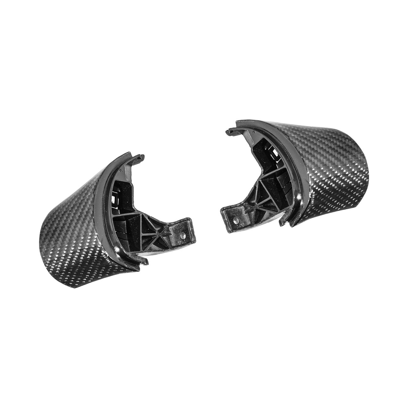 Corvette C6 Dry Carbon Fiber Steering Wheel Button Control Bezel Covers