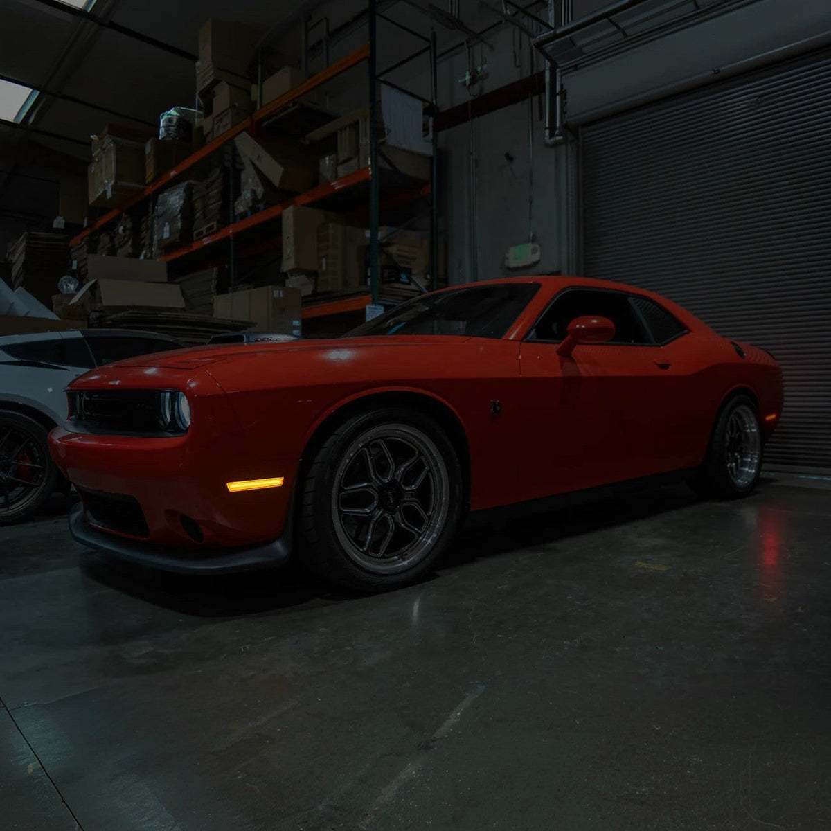 2015-23 Dodge Challenger | Front Bumper Amber LED Reflector Side Marker Light