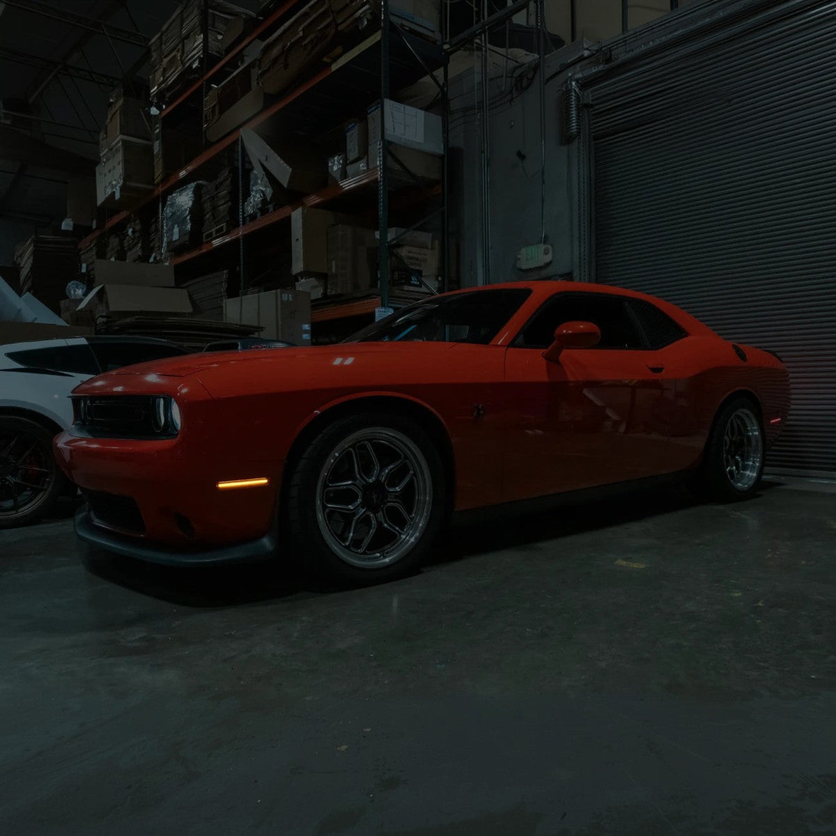 2015-23 Dodge Challenger | Front Bumper Amber LED Reflector Side Marker Light