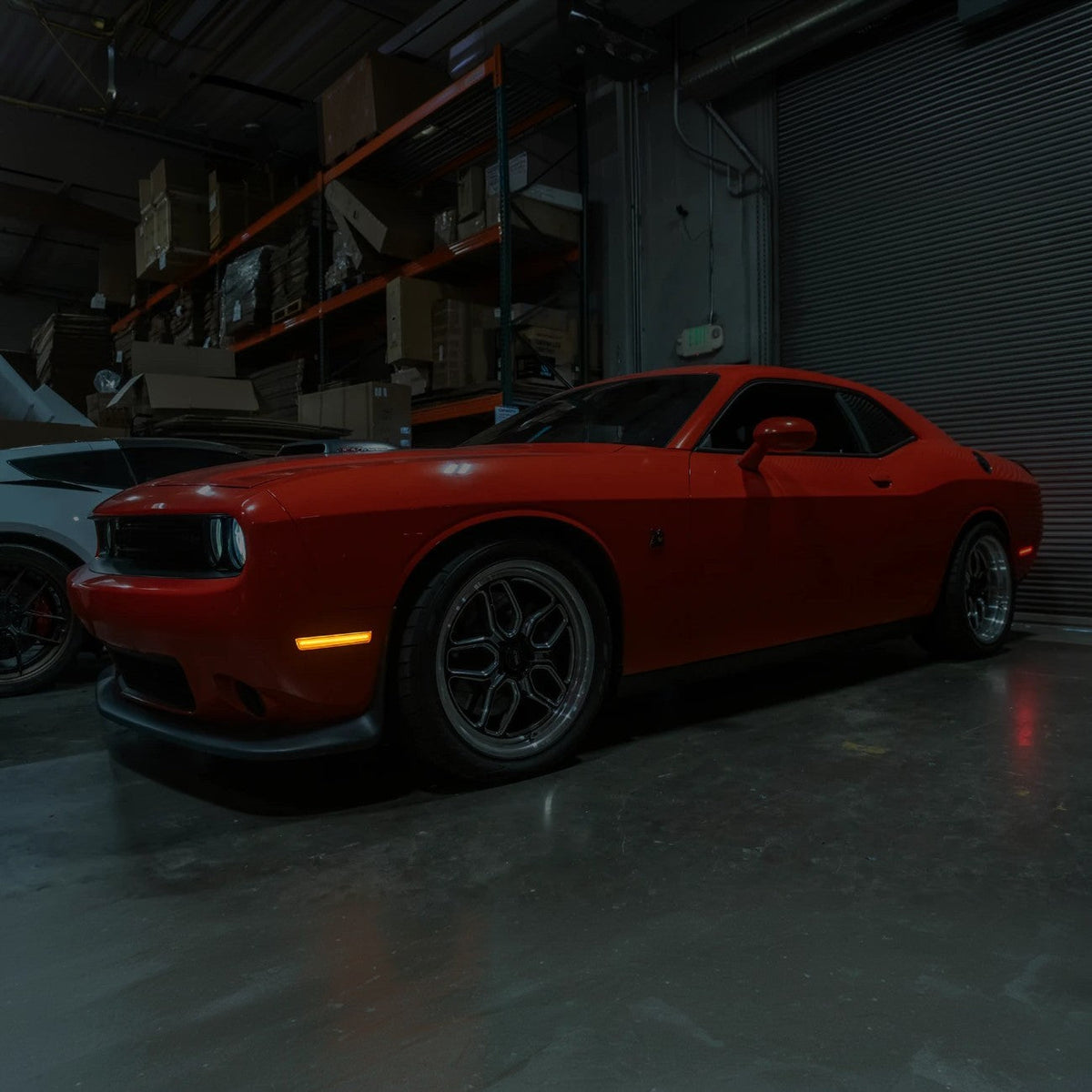 2015-23 Dodge Challenger | Front Bumper Amber LED Reflector Side Marker Light