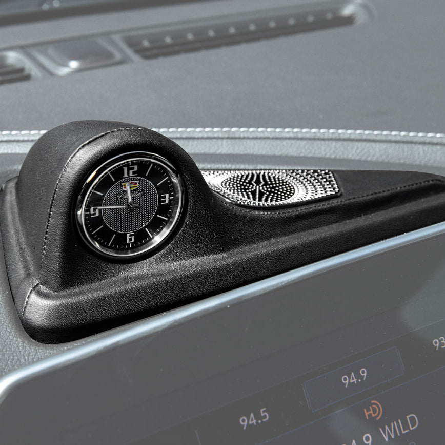 2020-24 Cadillac CT5 | Leather Dashboard Center Analog Clock & Speaker Pod