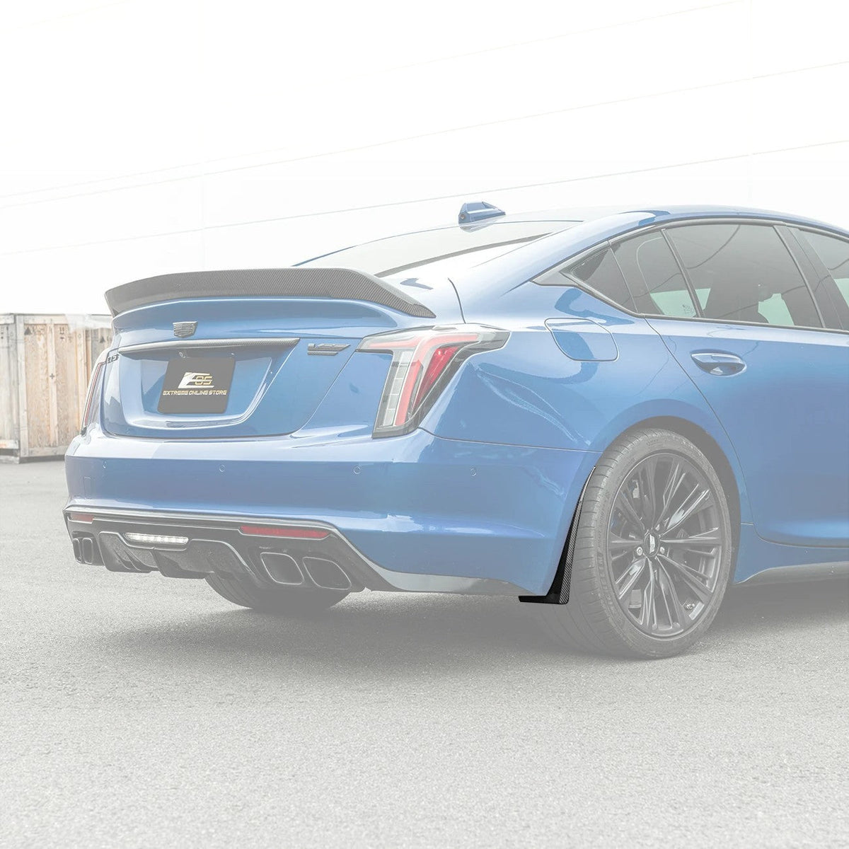 2020-Present Cadillac CT5 & CT5-V Blackwing | Carbon Fiber Mud Flaps Splash Guards