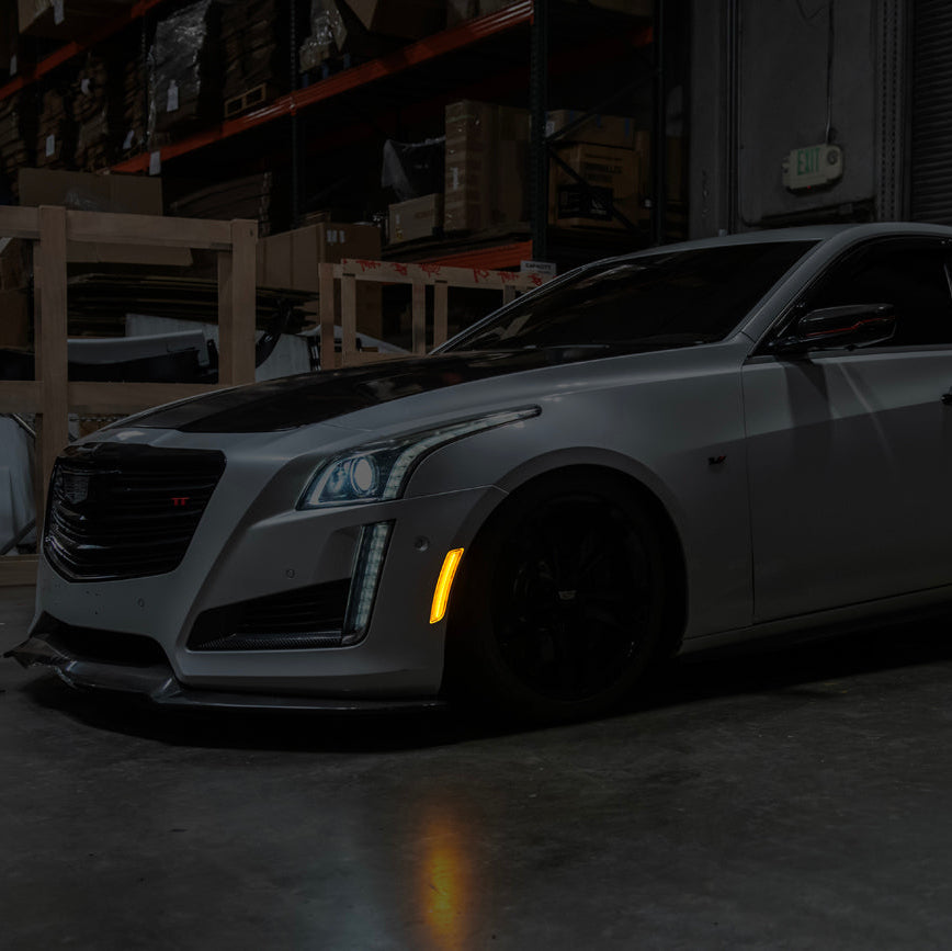2014-19 Cadillac ATS & CTS | Front Bumper Amber LED Side Marker Lights