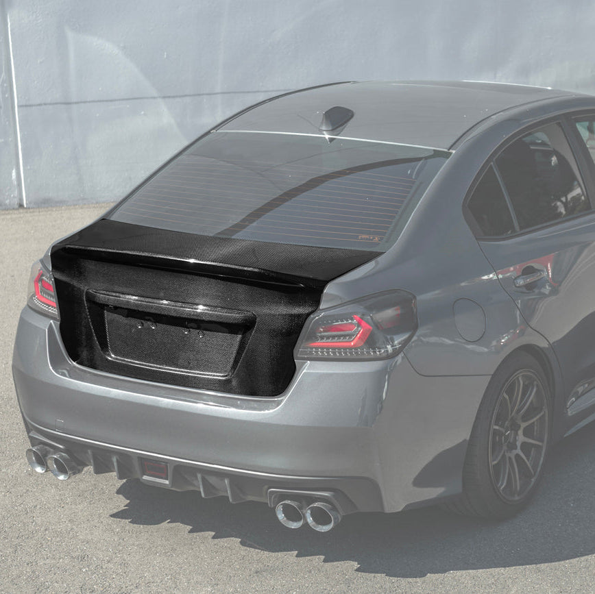 2015-2021 Subaru WRX & WRX STI | JDM Carbon Fiber Rear Trunk with Integrated Ducktail Spoiler Wing
